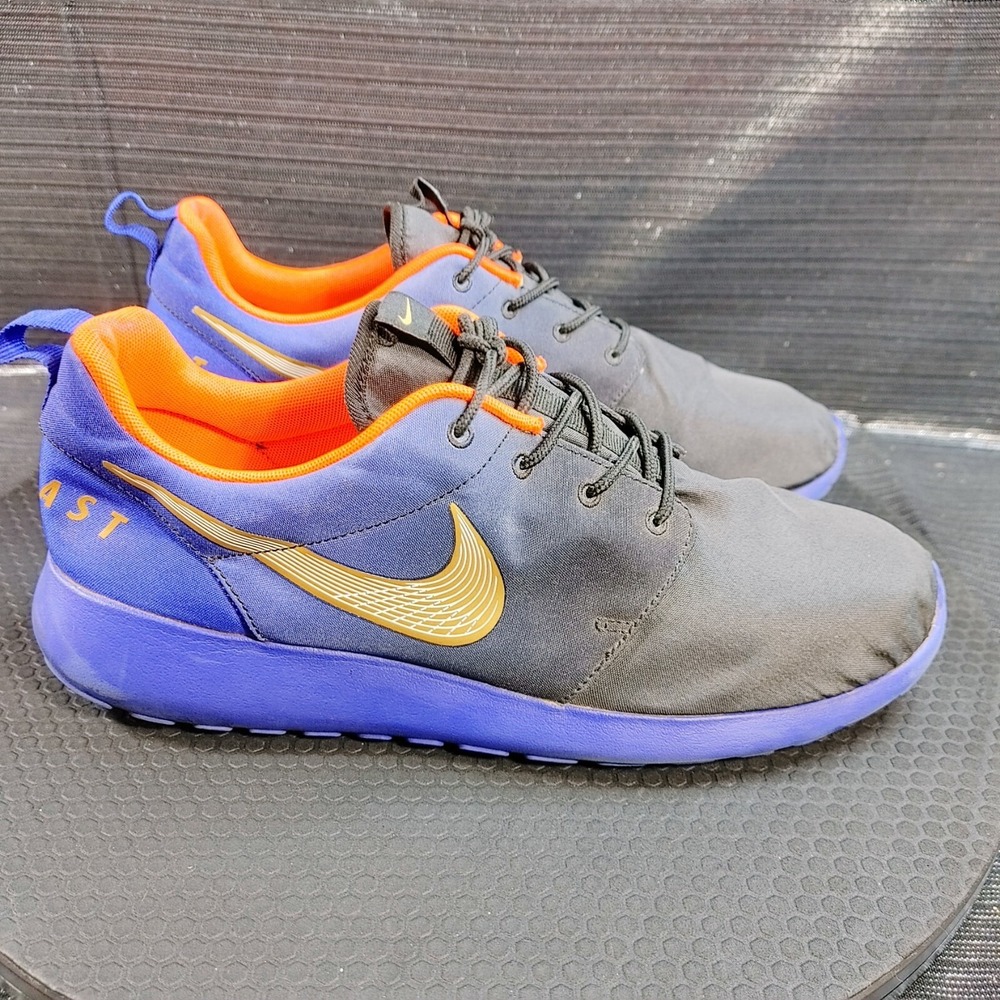Nike Pennfast Roshe Men Size 10 Running Athletic Shoe Sneaker Blue Orange - Picture 2 of 9
